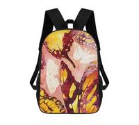 sinyumoney Butterfly School Bags Work Laptop Backpack Rucksack Bag for Camping Outdoor Adventures And Daily Travel 17inch
