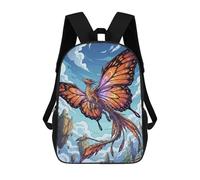 sinyumoney Butterfly-winged Dragon Soaring Through The Sky Backpack School Bag Computer Rucksack for School/Work/Travel for Camping Outdoor Adventures And Daily Travel 17inch