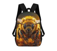 sinyumoney Buzzing Harmony Backpacks Kids Student Schoolbag,3D Printed Backpacks,Elementary And Middle School Students Backpacks for Boys Girls 17inch