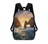sinyumoney Cabo San Lucas Rocks School Backpack Large Water Resistant Laptop Backpack for Girls Boys Teenage 17inch