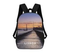 sinyumoney CAIS DO SODRE 3D Printed 17inch Kids School Backpack School Bag Fashion Rucksacks for Boys Elementary And Middle School Students