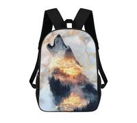 sinyumoney Call of The Golden Horizon Backpacks Kids Student Schoolbag,3D Printed Backpacks,Elementary And Middle School Students Backpacks for Boys Girls 17inch