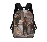 sinyumoney Call to Arms by Edmund Leighton Backpack School Bag Lightweight Schoolbag Dayback Bookbag College for Girl, Teen Girls 17inch