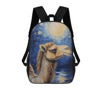 sinyumoney Camel Backpack School Bag Daypacks Business Backpack Water Resistant Bookbag for Men/Women 17inch