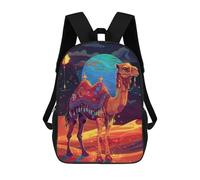 sinyumoney Camel Desert Night Backpack School Water Resistant Travel Backpack Computer Bag - Perfect for Travel, Work And Daily Use 17inch