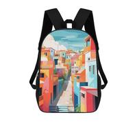 sinyumoney Cancun Mexico Backpack School Lightweight Casual Daypack School Backpacks for Boys/Girls/Teenagers 17inch