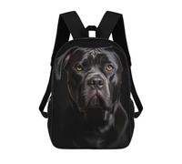 sinyumoney Cane Corso Closeup Face Children's Backpacks School Backpack 3D Printed Backpack for Kids Travel Rucksacks Book Bags Kids School Bag 17inch