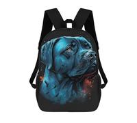 sinyumoney Cane Corso Colorful Dog Backpacks Kids Student Schoolbag,3D Printed Backpacks,Elementary And Middle School Students Backpacks for Boys Girls 17inch