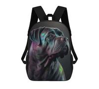 sinyumoney Cane Corso Dog Colorful Children's Backpacks School Backpack 3D Printed Backpack for Kids Travel Rucksacks Book Bags Kids School Bag 17inch