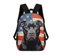 sinyumoney Cane Corso Flag 3D Printed 17 Inch School Backpack Children's Backpacks 3D Printed Cool Knapsack for Boys Elementary And Middle