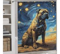 sinyumoney Cane Corso Italian Masstif Bath Shower Curtains Mildew Daily Household Stylish Washable Bathroom Decor Curtains for Bathroom Wet Room 69.69x70.87Inch（177x180cm）