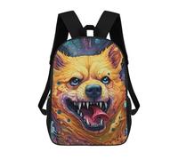 sinyumoney Canine Portrait School Backpack Large Water Resistant Laptop Backpack for Men, Women & Teenage Boys 17inch