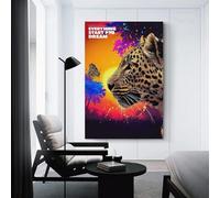 sinyumoney Canvas Print Wall Art Picture For Home Decor Leopard Dreams Nature's Palette Panel Pictures And Artwork Oil The Decoration Art Photo Prints 12x18inch(30x45cm)