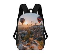 sinyumoney Cappadocia Balloon Ride School Backpack Business Laptop Rucksack Bag Unisex Casual Daypack for Men, Women & Teenage Boys 17inch