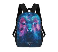sinyumoney Capricorn Zodiac Sign Kids Backpack Girls 3D School Bags, Children's Rucksack Toddler Schoolbag,Casual Daypacks Fashion Bookbag Bag 17inch