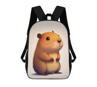 sinyumoney Capybara Cute Animal Backpacks Kids School Backpack School Bag 3D Printed School Bag for Boys Elementary And Middle School Students 17inch