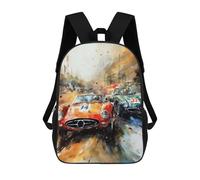 sinyumoney Car Racing Backpack School Bag Rucksack Casual Daypacks School Work Travel Bag for Men, Women & Teenage Boys 17inch