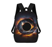 sinyumoney Cartoon Black Hole And Endurance 3D Printed 17 Inch School Children's Backpacks 3D Printed Cool School Bag for Boys Elementary And Middle