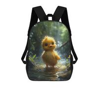 sinyumoney Cartoon Duckling Backpack School Bag Secondary Causal Travel High School Bags for School/Work/Travel 17inch