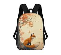 sinyumoney Cartoon Fox In The Wind Children's 17 Inch Backpacks 3D Printed Rucksack for Kids Travel Rucksacks Book Bags Kids School Bag