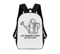 sinyumoney Cartoon I Love Gardening So Much I Children's 17 Inch Backpacks 3D Printed Backpack for Kids Travel Rucksacks Book Bags Kids School Bag