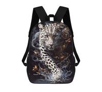 sinyumoney Cartoon Leopard Whispers Children's 17 Inch Backpacks 3D Printed Rucksack for Kids Travel Rucksacks Book Bags Kids School Bag