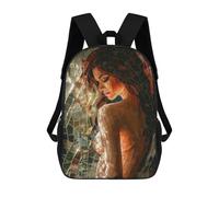 sinyumoney Cartoon Morning Glow 3D Printed 17 Inch School Children's Backpacks 3D Printed Cool School Bag for Boys Elementary And Middle