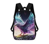 sinyumoney Cartoon The Eagle Paint Children's 17 Inch Backpacks 3D Printed Backpack for Kids Travel Rucksacks Book Bags Kids School Bag