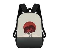 sinyumoney Cartoon Valentines Day 3D Printed 17 Inch School Children's Backpacks 3D Printed Cool School Bag for Boys Elementary And Middle