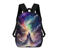 sinyumoney Castle in The Sky -4 School Backpack Secondary Causal Travel High School Bags for Campus Outdoor Travel Sports 17inch