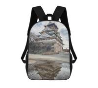 sinyumoney Castle Reflection Backpack School Business Laptop Rucksack Bag Unisex Casual Daypack for Teenage Girls Boys Women Men 17inch