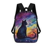 sinyumoney Cat And The Sky Backpack School Business Laptop Rucksack Bag Unisex Casual Daypack for Teenage Girls Boys Women Men 17inch