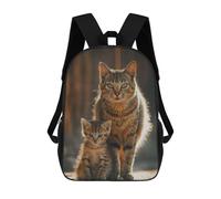 sinyumoney Cat Animal Family School Backpack Daypacks Business Backpack Water Resistant Bookbag for Campus Outdoor Travel Sports 17inch