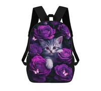 sinyumoney Cat Animal School Bags Water Resistant Travel Backpack Computer Bag for Campus Outdoor Travel Sports 17inch