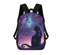 sinyumoney Cat Art Series Style 4 Backpacks Kids School Backpack School Bag 3D Printed School Bag for Boys Elementary And Middle School Students 17inch
