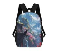sinyumoney Cat Cherry Blossoms Japan Backpack School Bag Water Resistant Computer Rucksack for Campus Outdoor Travel Sports 17inch