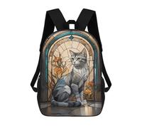 sinyumoney Cat Cute Animal Backpack School Bag Secondary Causal Travel High School Bags for School/Work/Travel 17inch