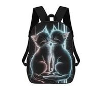 sinyumoney Cat Galaxy Backpack School Bag Secondary Causal Travel High School Bags for School/Work/Travel 17inch