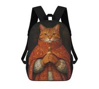 sinyumoney Cat in Royal Robes School Backpack Work Laptop Backpack Rucksack Bag for Camping Outdoor Adventures And Daily Travel 17inch