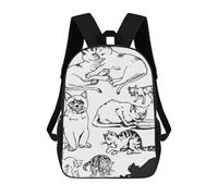 sinyumoney Cat Lovers in Minimalist Daypack Casual Backpacks School Bag For Girls Boys High College Teenagers Rucksack Men Women Travel Laptop Rucksack College Bookbag 17inch