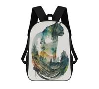sinyumoney Cat Nature Abstract Backpack School Bag Lightweight Schoolbag Dayback Bookbag College for Girl, Teen Girls 17inch