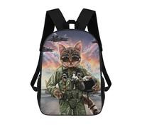 sinyumoney Cat Pilot in Action Rucksack Rucksack Casual Daypacks School Work Travel Bag for Camping Outdoor Adventures And Daily Travel 17inch