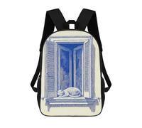 sinyumoney Cat Sleeping by Open Window Rucksack Computer Rucksack for School/Work/Travel for Camping Outdoor Adventures And Daily Travel 17inch