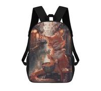 sinyumoney Cat Spaghetti Noodles Asia Children's Backpacks School Backpack 3D Printed for Kids Travel Rucksacks Book Bags Kids 17inch School Bag