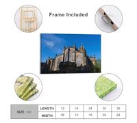 sinyumoney Cathedral In Edinburgh Art Work for Home Walls Wall Decor Ready to Hang for Bathroom Toilet Decor Large Canvas Wall Art for Living Room 12x18inch(30x45cm)