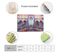 sinyumoney Cathedral In Lille Art Work for Home Walls for Rustic Bath Decor Canvas Art 12x18inch(30x45cm)