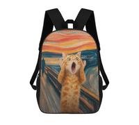 sinyumoney Cat's Emotional Journey -2 Backpack School Bag Lightweight Casual Daypack School Backpacks for School/Work/Travel 17inch