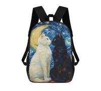 sinyumoney Cats In Love School Backpack Daypacks Business Backpack Water Resistant Bookbag for Campus Outdoor Travel Sports 17inch