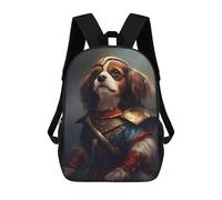 sinyumoney Cavalier Dog Viking Rucksack Daypacks Business Backpack Water Resistant Bookbag for Girl, Teen Girls 17inch