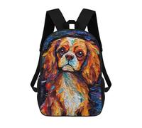 sinyumoney Cavalier King Color School Bags Water Resistant Travel Backpack Computer Bag for School/Work/Travel 17inch